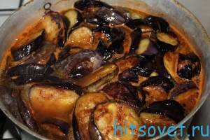 баклажаны с чесноком