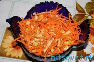 Салат морковь с яблоками