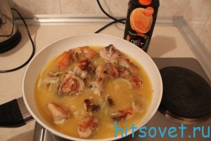 добавить апельсиновый сок