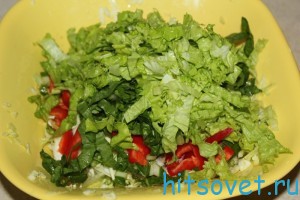 салат капуста с блитвой