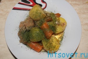 Говядина с овощами