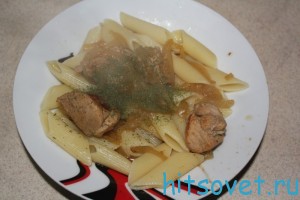 лагман из свинины с макаронами
