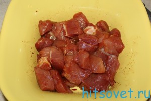 мясо с соевым соусом