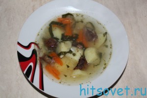 суп с имбирем