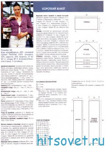 Жакет спицами из пряжи Flamme, описание.