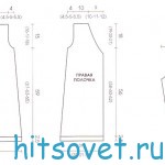 Ажурный кардиган спицами, выкройка.