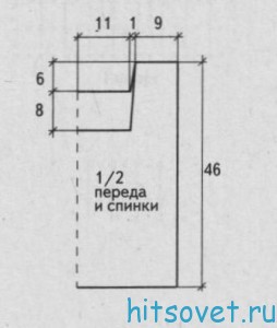 Топ крючком для начинающих, выкройка.