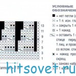 Длинный жилет спицами, схема.