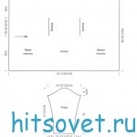 Кардиган узором шахматка, выкройка.
