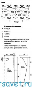 Красивый белый пуловер спицами, схема.