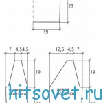 Розовый жилет спицами, выкройка.