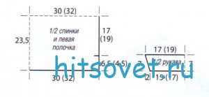 Маленькое болеро крючком, схема.