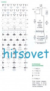 Красивая туника крючком