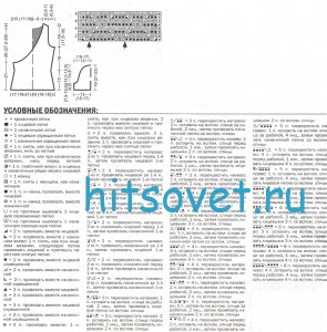Вязаный жакет с запахом, схемы.