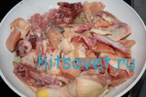 Разделать курицу