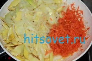Морковь обжарили