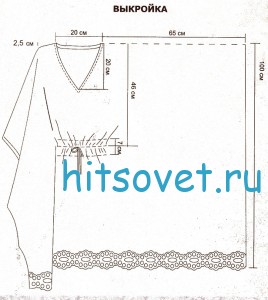 Пляжное платье своими руками, схема.