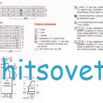 Вязание туники из хлопка, схема.