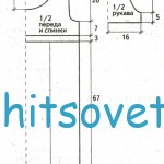 Вязание платья желтого цвета, выкройка.