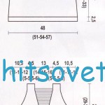 Схема вязания топа