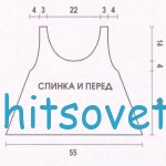 Схема вязания топа