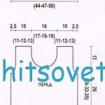 Схема вязания топа