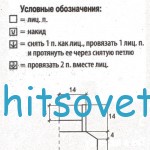 Схема вязания топа