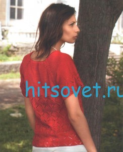 Красная кофта крючком для женщин, фото 2. Красная кофта крючком для женщин, фото 2.