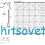 Вязание кофточки с круглым воротником, схема.