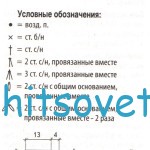 Схема вязания топа