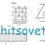 Вязание туники с запахом, схема.