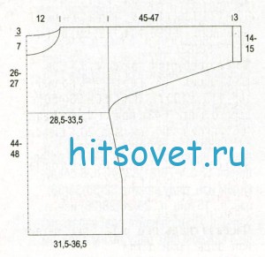 Схема туники