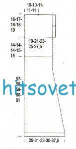 Схема вязания туники