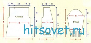 Стильный меланжевый жакет, выкройка.