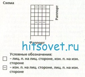 Схема вязания конверта для малыша
