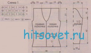 Меланжевый жакет для женщин, схемы.