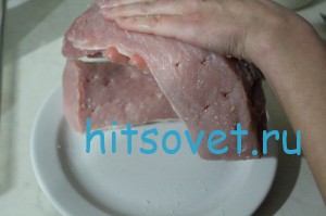 Натереть соль руками