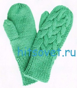вязание варежек