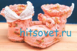 Пинетки спицами