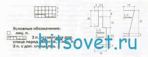 Схема вязания пуловера для мальчика