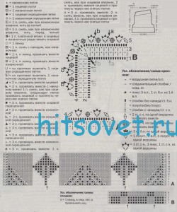 Вязаный жакет и шорты, схемы.
