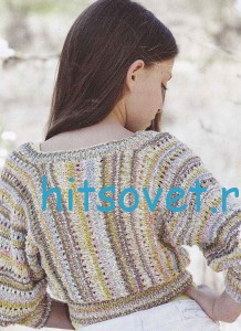 Болеро для девочки спицами