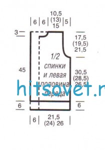 Выкройка топ с капюшоном