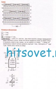 Короткий меланжевый жакет, схемы.