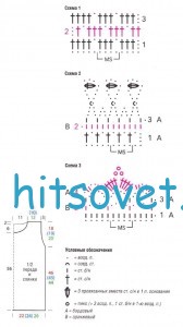 Мини платье крючком, схемы. Мини платье крючком, схемы.