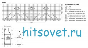 Удлиненный белый жакет, схемы.