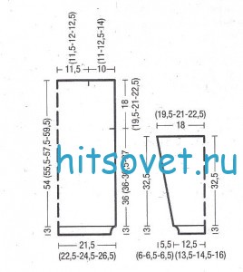 Женский пуловер с узким снудом, выкройка.