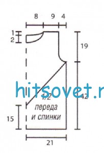 Выкройка безрукавки