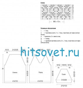 Черная кофта спицами, схема. Черная кофта спицами, схема.