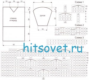 Красный пуловер для девушки, схемы. Красный пуловер для девушки. схемы.